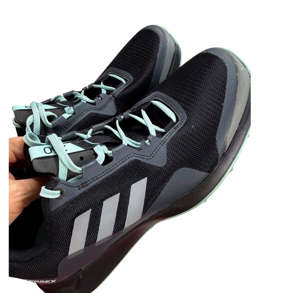 Adidas Terrex Agravic TR Trail Running Shoes Womens 9 Black Grey Mint Excellent